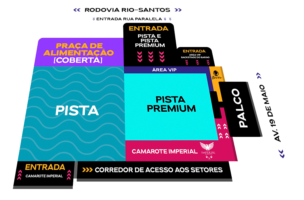 Mapa do evento